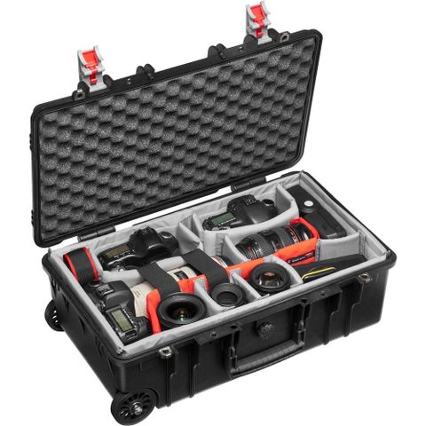  Vali máy ảnh Manfrotto Pro Light Reloader Tough-55 LowLid; Roller Black 