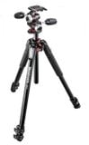  Bộ chân máy ảnh Manfrotto 055 Aluminium 3-Sections Tripod & 3-Way head Black 