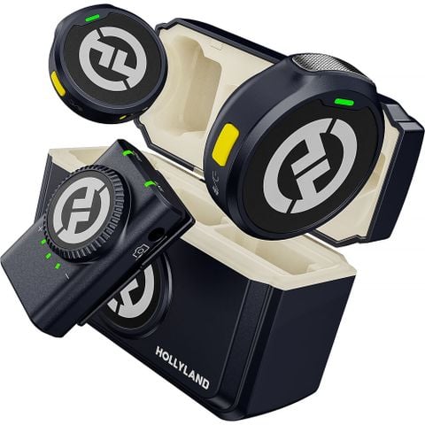  Bộ Micro không dây Hollyland Lark M2 Camera Duo Shine Charcoal 