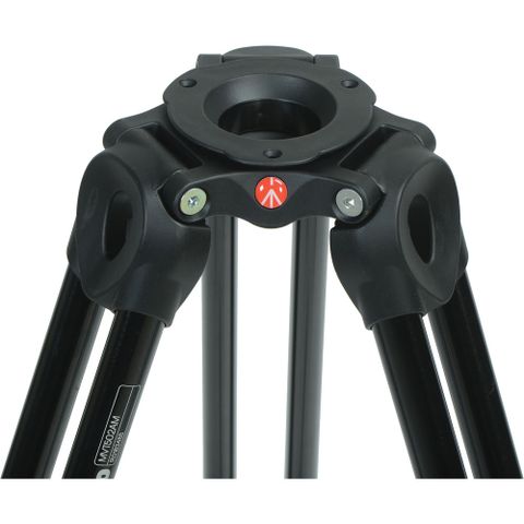  Bộ chân máy quay Manfrotto MVH500A & MVT502AM Aluminium Twin Leg Tripod (Middle Spreader) 