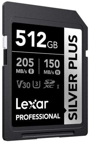  Thẻ nhớ Lexar 512GB Professional SILVER PLUS UHS-I SDXC Card V30 