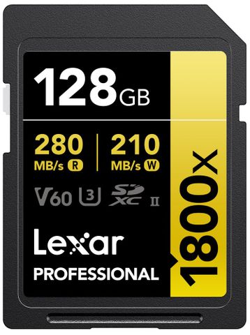  Thẻ nhớ Lexar 128GB Professional 1800x UHS-II SDXC Card V60 