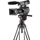  Bộ chân máy Manfrotto Nitrotech 612 Fluid Video Head and Carbon Fiber Twin Leg Tripod with Middle Spreader 