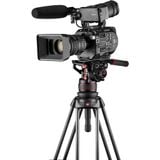Bộ chân máy Manfrotto 612 Nitrotech Fluid Video Head and Aluminum Twin Leg Tripod with Middle Spreader