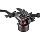  Bộ chân máy Manfrotto Nitrotech 608 Fluid Video Head and Aluminum Twin Leg Tripod with Ground Spreader 