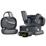  Bộ Micro không dây Hollyland LARK MAX 2 Ultimate Combo (OWS Monitor Earphone, Camera RX, USB-C RX) Space Gray 