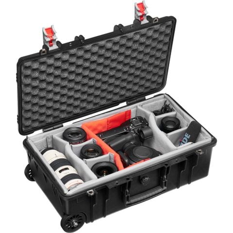  Vali máy ảnh Manfrotto Pro Light Reloader Tough-55 LowLid; Roller Black 