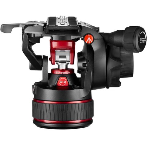  Bộ chân máy Manfrotto Nitrotech 612 Fluid Video Head and Carbon Fiber Twin Leg Tripod with Ground Spreader 