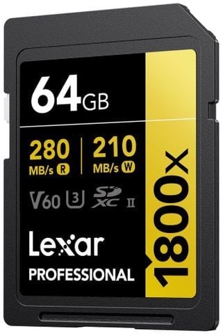  Thẻ nhớ Lexar Professional 1800x UHS-II SDXC Card V60 