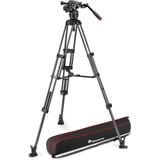  Bộ chân máy Manfrotto Nitrotech 608 Fluid Video Head and Aluminum Twin Leg Tripod with Middle Spreader 