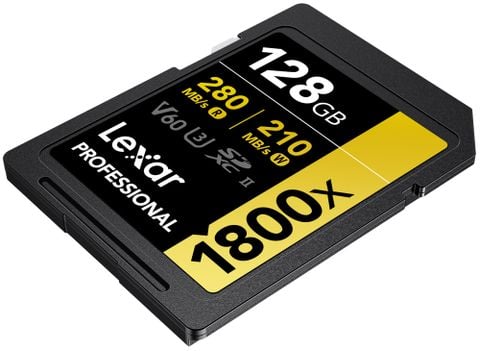  Thẻ nhớ Lexar 128GB Professional 1800x UHS-II SDXC Card V60 