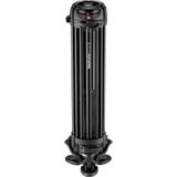  Bộ chân máy Manfrotto 504X Fluid Video Head & Aluminium Twin Tripod  Black (Mid-Level Spreader) 