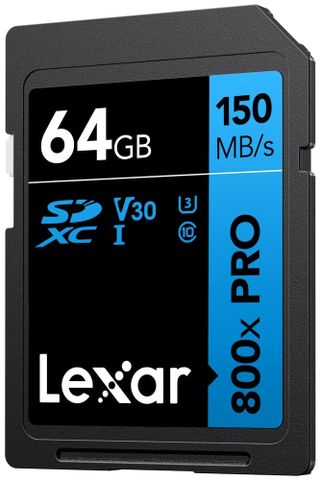  Thẻ nhớ Lexar 64GB High-Performance 800x PRO UHS-I SDHC card V30 