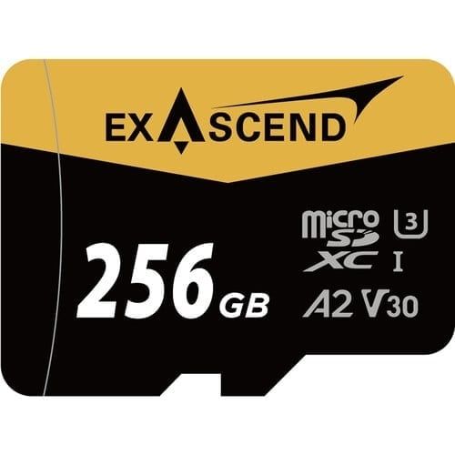  Thẻ nhớ UHS-I uSD (MicroSD) card V30 - Catalyst - 256GB hiệu Exascend, model: EX256GUSDU1 