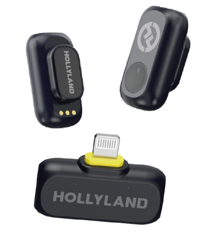  Bộ Micro không dây Hollyland Lark A1 Mini Duo (Lightning RX) màu Space Gray 