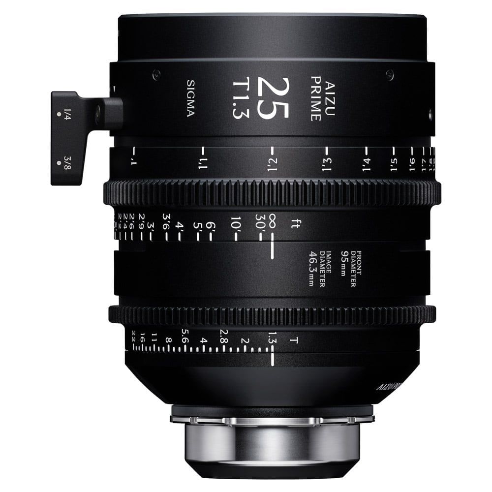  Ống kính Cine Sigma 25mm T1.3 LF FL Aizu Prime Line ngàm Sony E (Feet) 