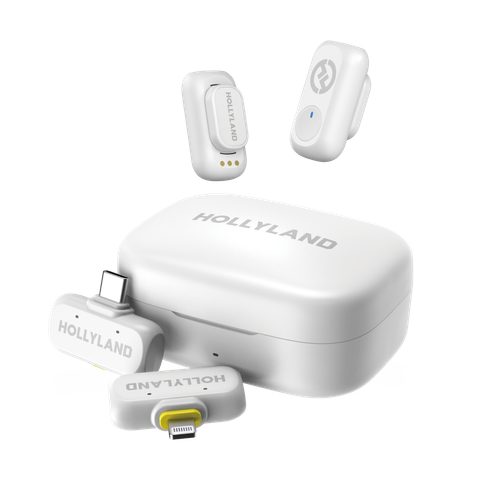  Bộ Micro không dây Hollyland Lark A1 Duo (USB-C RX, hộp sạc) màu Space Gray 