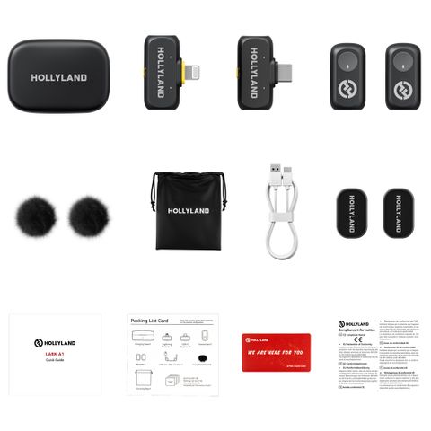  Bộ Micro không dây Hollyland LARK A1 Combo Space Gray 