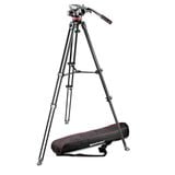 Bộ chân máy Manfrotto 502 Fluid Video Head & MVT502AM Aluminum Twin Leg Tripod