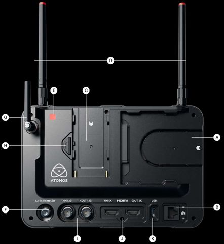  Màn hình video màu Atomos Shogun Ultra 7 inch Monitor-Recorder 