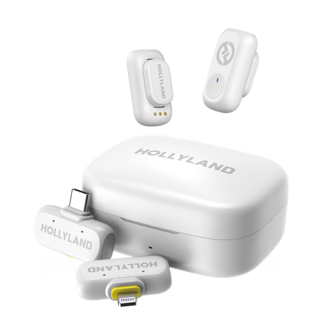  Bộ Micro không dây Hollyland LARK A1 Combo Ivory White 