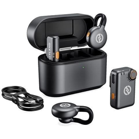  Bộ Micro không dây Hollyland LARK M2S Mini Combo (Camera RX và USB-C RX) màu Space Gray 