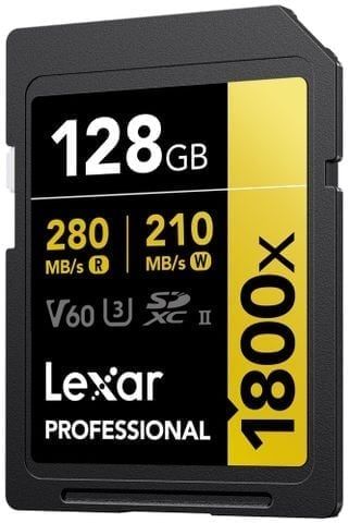 Thẻ nhớ Lexar Professional 1800x SDXC UHS-II V60 128GB