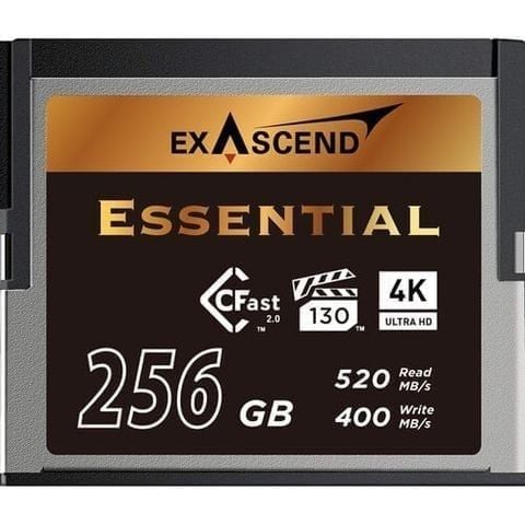  Thẻ nhớ CFast 2.0 - Essential - 256GB hiệu Exascend, model: EXSD3X256GB 