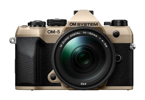  Bộ máy ảnh OM SYSTEM OM-5 Mark II kèm ống kính M.Zuiko Digital ED 14-150mm F4-5.6 II (Sand Beige) 