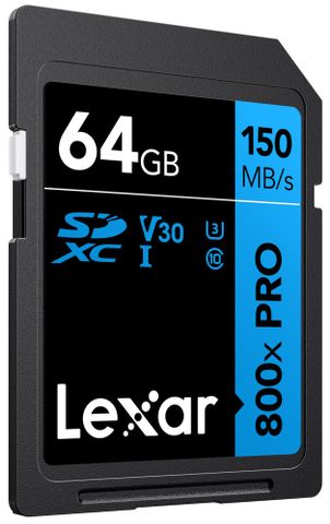  Thẻ nhớ Lexar 64GB High-Performance 800x PRO UHS-I SDHC card V30 