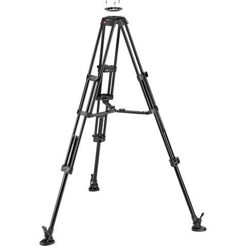  Bộ chân máy Manfrotto Nitrotech 612 Fluid Video Head and Carbon Fiber Twin Leg Tripod with Middle Spreader 