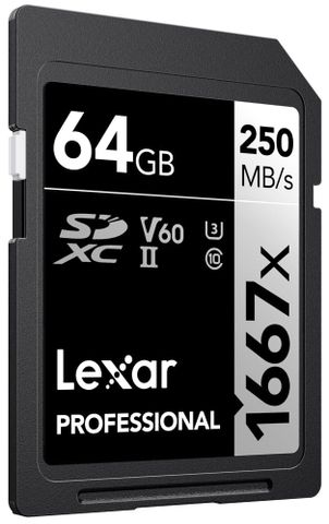 Thẻ nhớ Lexar Professional 1667x SDXC UHS-II V60 128GB
