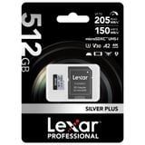 Thẻ nhớ Lexar Silver Plus microSDXC UHS-I V30 512GB