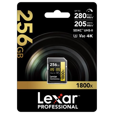 Thẻ nhớ Lexar 256GB Professional 1800x UHS-II SDXC Card V60 