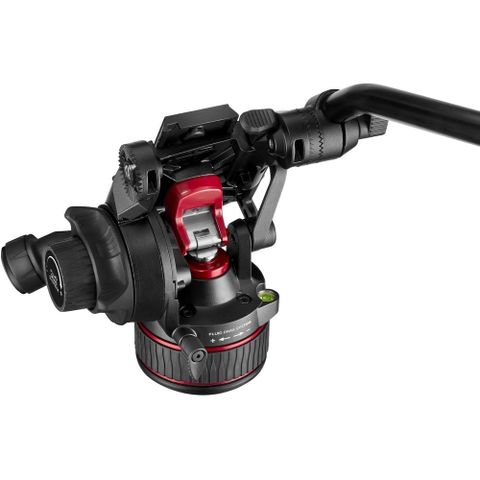 Bộ chân máy Manfrotto Nitrotech 612 Fluid Video Head and Carbon Fiber Twin Leg Tripod with Ground Spreader 