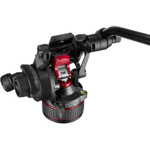  Bộ chân máy Manfrotto Nitrotech 612 Fluid Video Head and Aluminum Twin Leg Tripod with Ground Spreader 