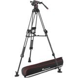  Bộ chân máy Manfrotto Nitrotech 608 Fluid Video Head and Aluminum Twin Leg Tripod with Middle Spreader 