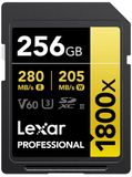 Thẻ nhớ Lexar 256GB Professional 1800x UHS-II SDXC Card V60 