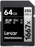 Thẻ nhớ Lexar Professional 1667x SDXC UHS-II V60 64GB