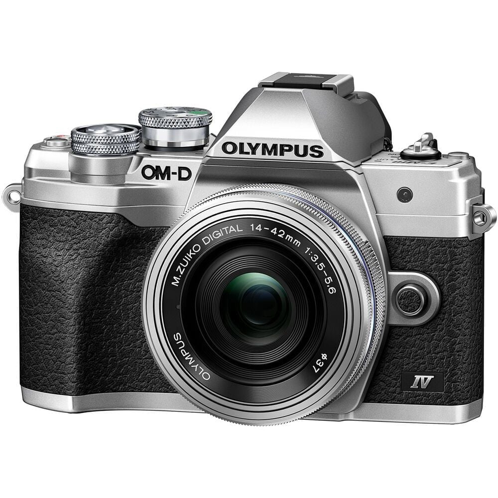  Bộ máy ảnh OM SYSTEM OM-D E-M10 Mark IV kèm ống kính M.Zuiko Digital ED 14-42mm F3.5-5.6 EZ (Silver) 