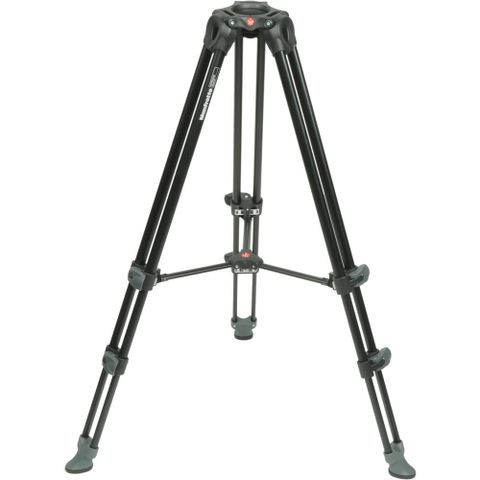  Bộ chân máy quay Manfrotto MVH500A & MVT502AM Aluminium Twin Leg Tripod (Middle Spreader) 