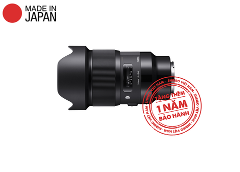  Ống kính Sigma 20mm F1.4 DG HSM Art ngàm Canon EF 