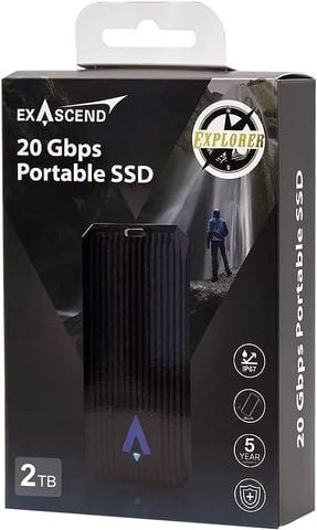  Ổ cứng gắn ngoài Explorer Portable SSD - 2TB hiệu Exascend, model: EXU2M6E02TP0C 