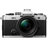 Bộ máy ảnh OM SYSTEM OM-3 kèm ống kính M.Zuiko Digital ED 12-45mm F4 PRO 