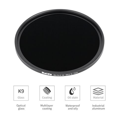  Kính lọc Haida Slim PROII Multi-coating ND 0.9 (8x) Filter 