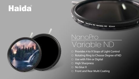 Kính lọc Haida NanoPro Variable ND Filter 67mm