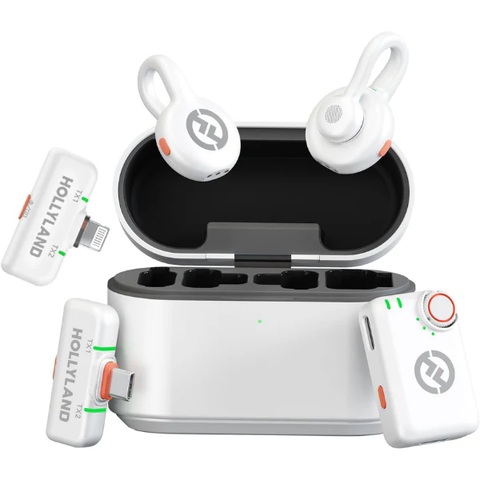  Bộ Micro không dây Hollyland LARK M2S Duo (USB-C RX) màu Space Gray 