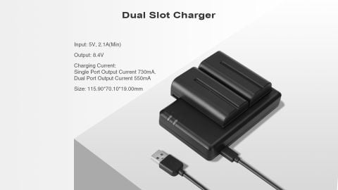  Bộ sạc pin đôi Hollyland Dual-Slot Charger 