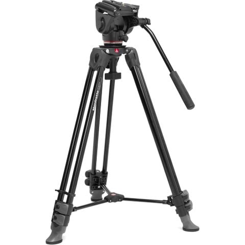  Bộ chân máy quay Manfrotto 500X Fluid Head with Aluminum Tripod Kit 