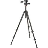  Bộ chân máy ảnh Manfrotto 290 Xtra Aluminium 3-Sections Tripod &  MH804 3-Way Head Black 